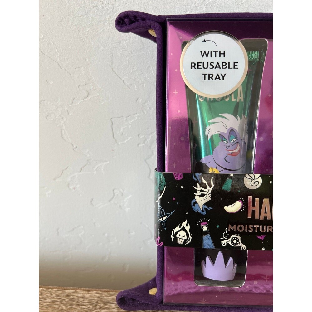 Disney Villains 4 Hand Cream Collection Set With Reusable Tray 50ml Each - Picture 2 of 6